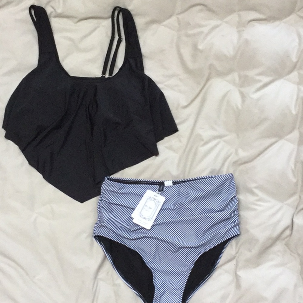 High waist bikini swim suit